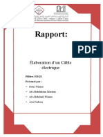 Rapport Processus Cable Electrique