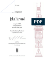 John Harvard: CS50 Congratulates