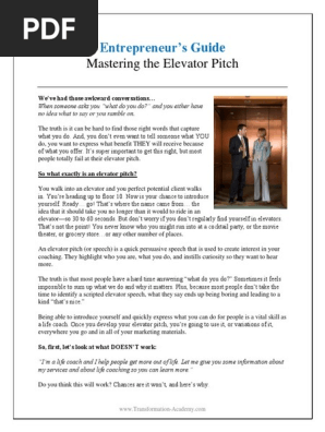 Elevator+Pitch