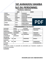 Bureau Et Programme D'activites