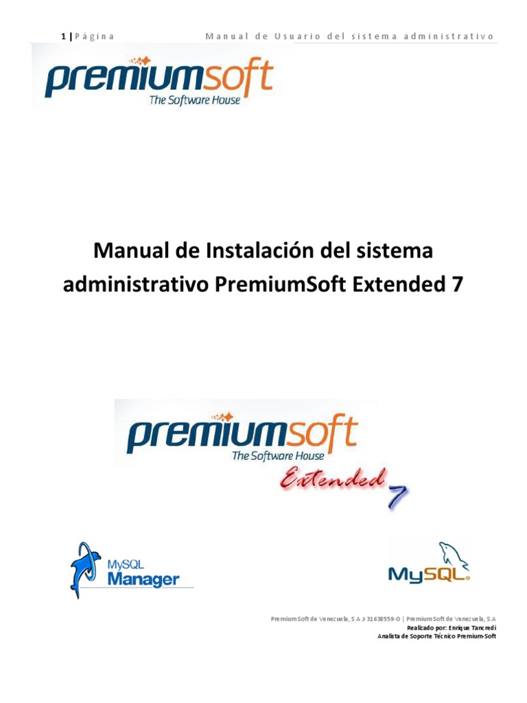 Manual de Usuario Premium Soft 7x | PDF