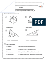 Centers of Triangles Circumcenter and Incenter Worksheet