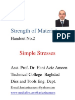 Strength of Materials - Simple Stresses - Hani Aziz Ameen