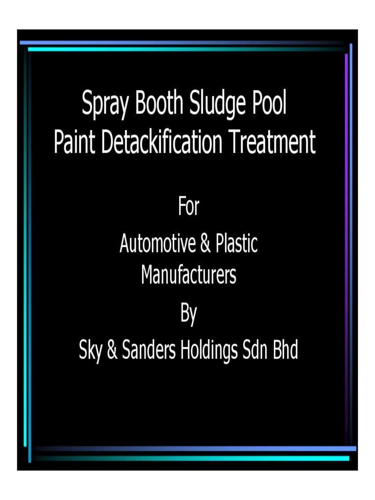 Paint Detackification Solutions for Industry | PDF