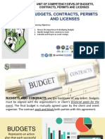 Develop Budget and Contract
