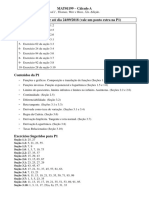 Exercícios para P1 CalculoA