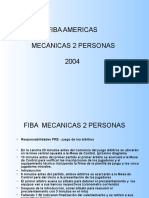 FIBA Americas 2004 Responsabilidades Pre-juego Árbitros
