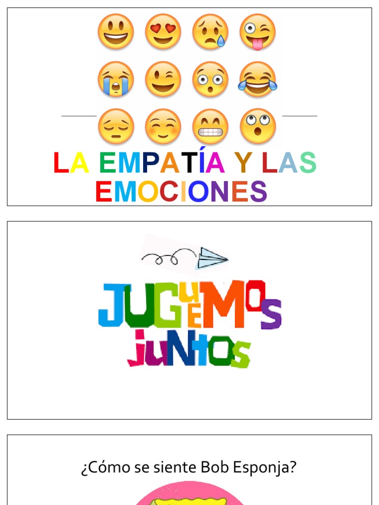 Empatía y emociones en niños | PDF | Juegos y actividades