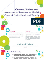 Filipino Culture, Values and Practices in Relation to Health Care