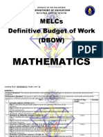 MELCs and DBOW for Mathematics