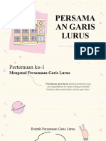 Persamaan Garis Lurus