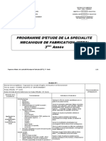 Programme D'études 3ème Année