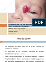 Caracterización de Las Anomalías Vasculares en Niños Menores de 5 Años
