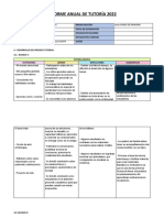 Informe Anual de Tutoria