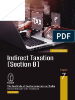 Indirect Taxation (Section B) : The Institute of Cost Accountants of India