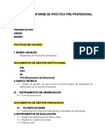 ESQUEMA Informe de Practica Pre Profesional2022