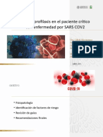 Tromboprofilaxis de Paciente Criítico Con Covid 19 2