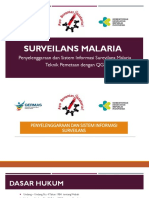 Penyelenggaraan Dan Sistem Informasi Surveilans Malaria