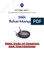 Sikh Rehat Maryada (Sikh Code of Conduct and Conventions) (English)