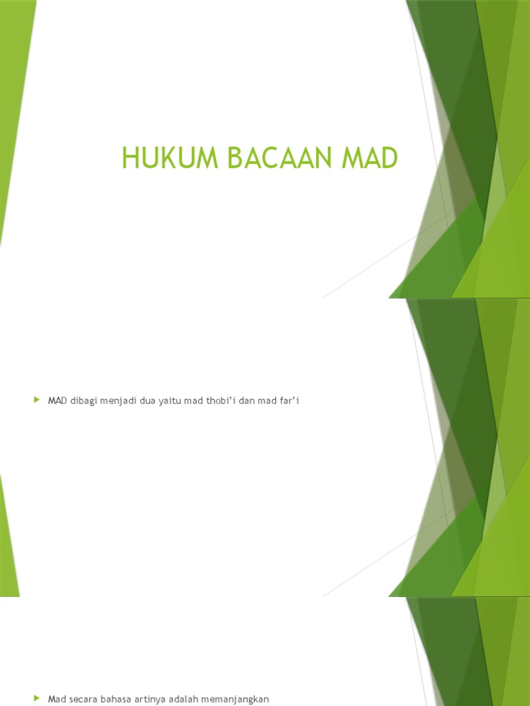Hukum Bacaan Mad Dan Jenis Jenisnya Pdf
