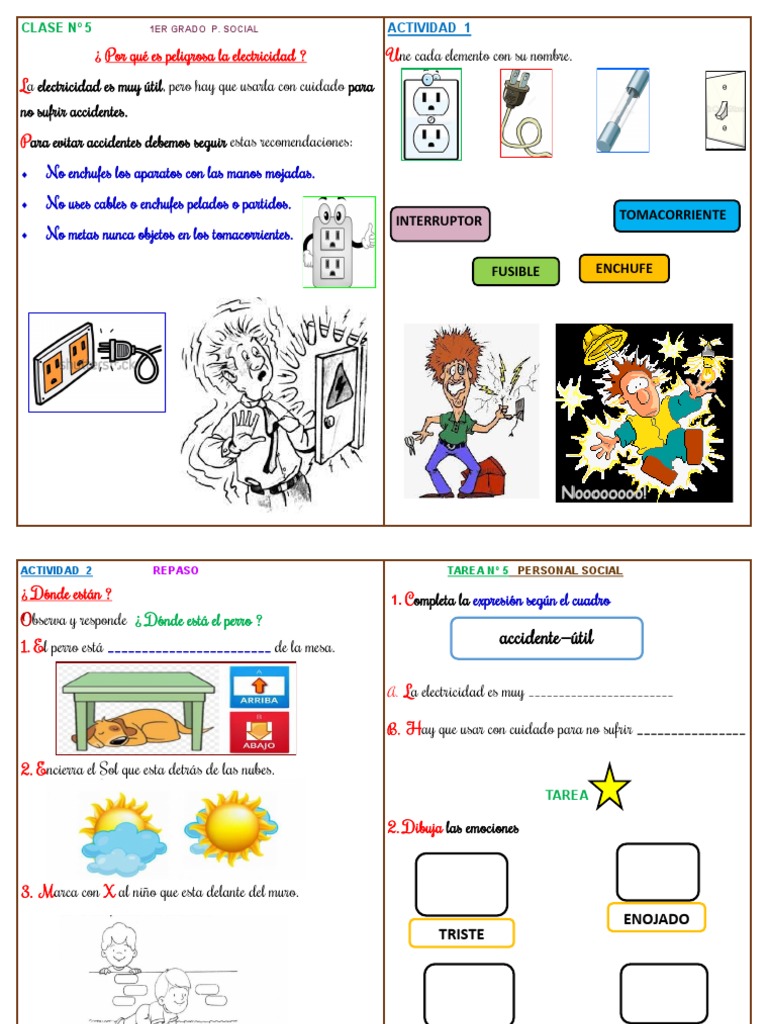 Cuidados de la Electricidad para Niños | PDF