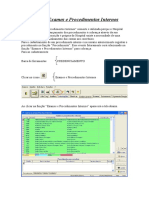 Cadastramento de Procedimento Interno