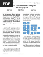 Greenhouse Environment Monitoring and Controlling System