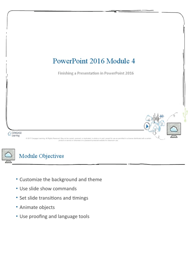 PowerPoint 2016 Module 4 PPT Presentation | PDF | Microsoft Power Point ...