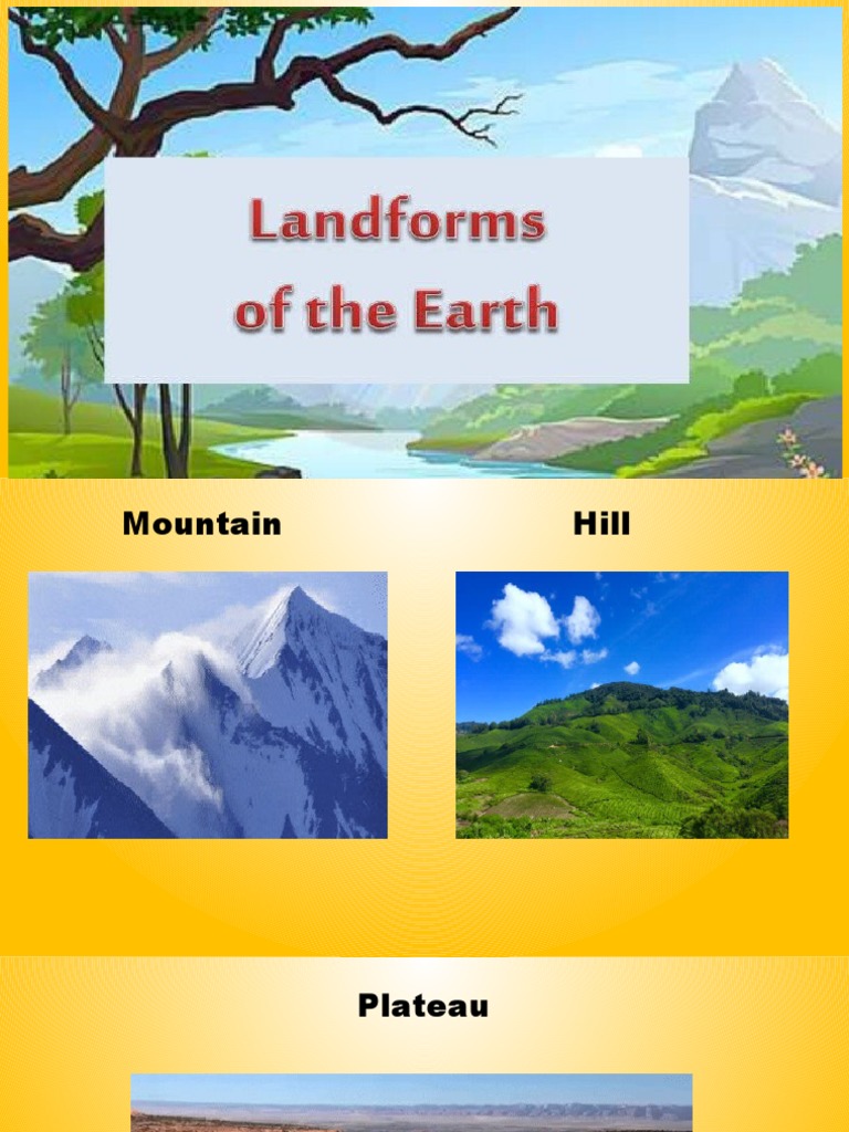 SR KG Land Forms On Earth 1637919706610 | PDF