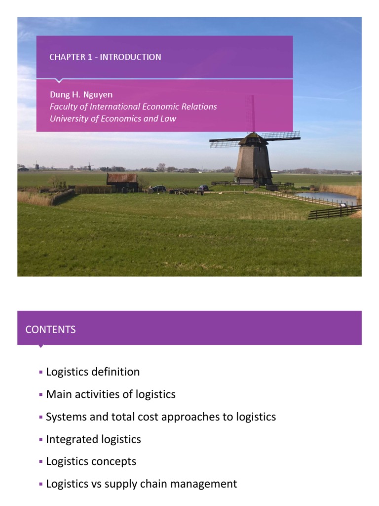Introduction to Logistics Management | PDF | Logistics | Supply Chain ...