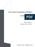 ACA Cloud Computing Certification Exm Syllabus