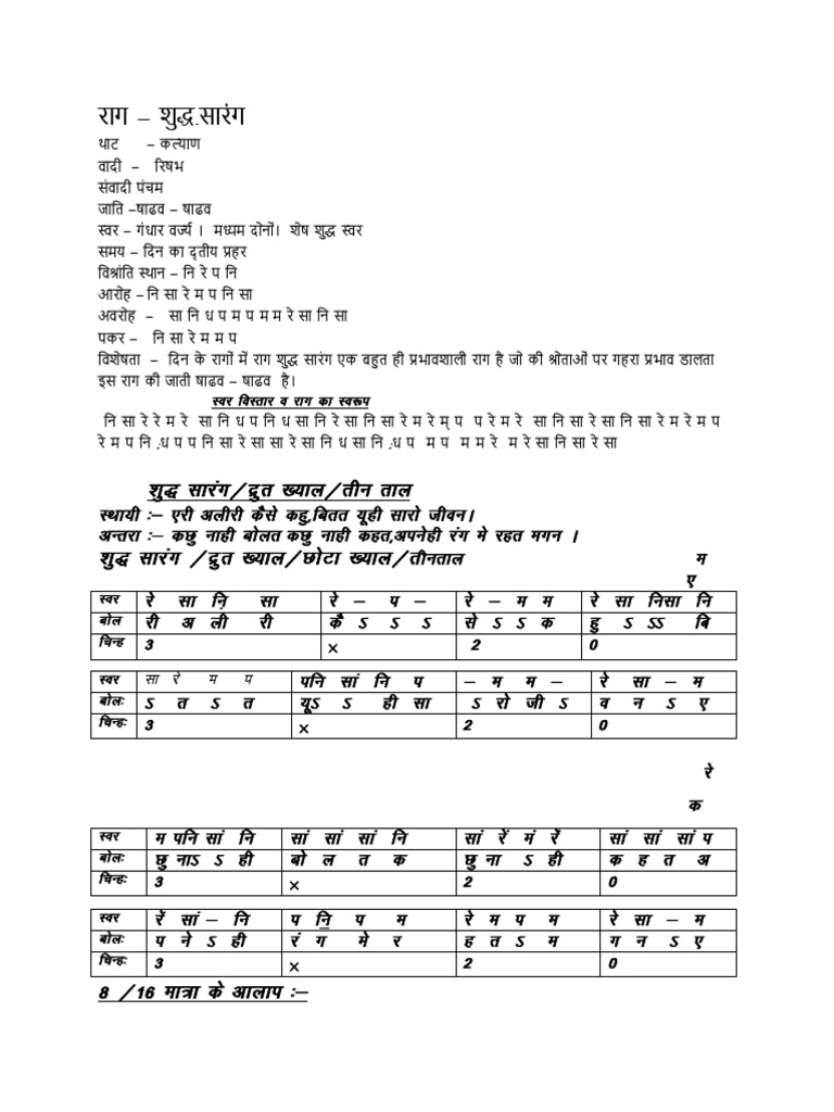 Shudh Sarang PDF
