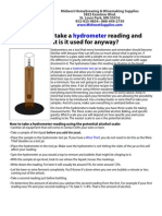 How To Take a Hydrometer Reading