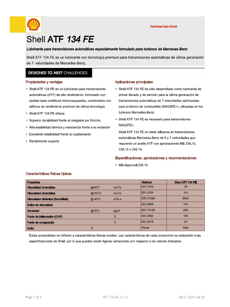 FT SH Atf 134 Fe | PDF
