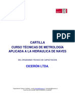 Cartilla Téncinas de Metrología Aplicada A La Hidraulica de Naves