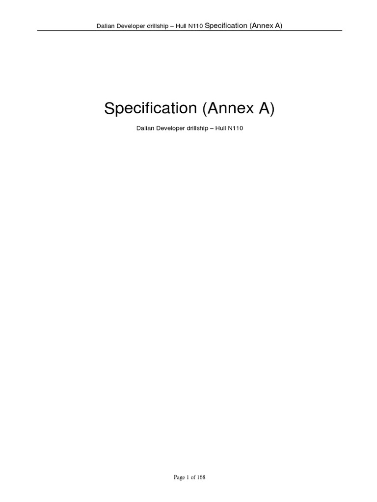 DDD Specification | PDF | Specification (Technical Standard) | Offshore ...