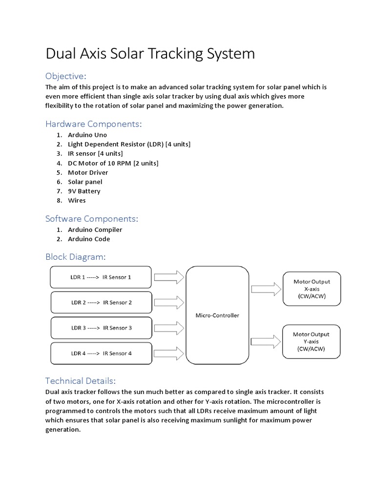 Dual Axis Solar Tracking System PDF