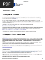 Travelling in The EU