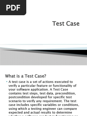 Test Case