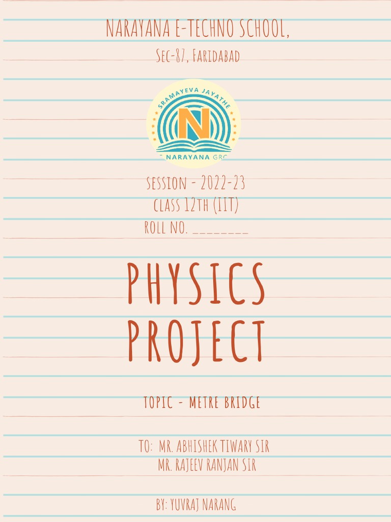 Physics Project File | PDF