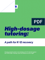 Paper - High Dosage Tutoring A Path For K12 Recovery