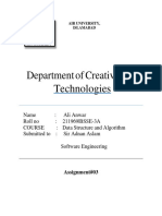 Ali Anwar BSSE - 3A DSA ASSIGNMENT 3