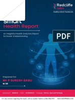 Comprehensive health report for Mr P SURESH BABU