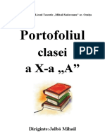 Portofoliul Clasei