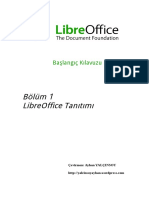 Bölüm 1 LibreOffice Tanıtımı