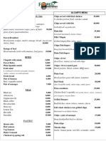 2022 Menu Forest Park Resort