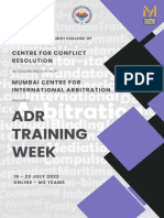 SVKM's Pravin Gandhi College of Law's Centre for Conflict Resolution ADR Training Week