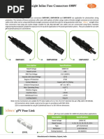 Straight Inline Fuse Connectors-1000V