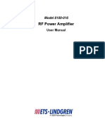 RF Power Amplifier: Model 8100-016