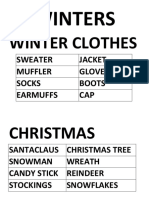 Winter Clothing and Christmas Items